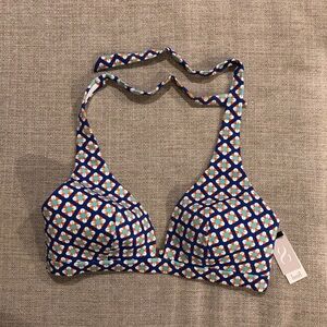 Huit Paris Halter Bikini Top Swimwear Women’s Size US 36D Lined NWT